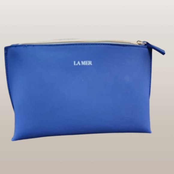 NWOT La Mer Blue Cosmetic Makeup Bag.‎ Women's Accessories - Picture 1 of 16